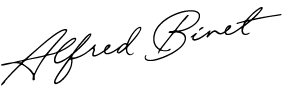 alfred binet signature
